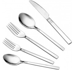 fIaze 스테인레스 스틸 Flatware, 60-piece 세트, 서비스 for 12