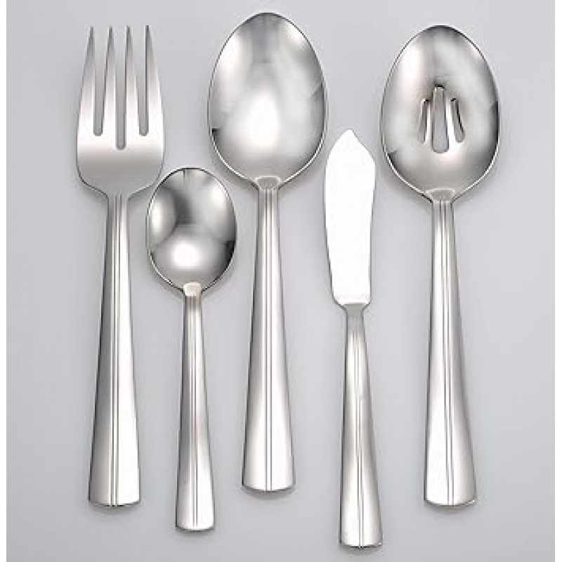 Liberty Tabletop Cedarcrest 65개 18 / 10 식기 세트, 서빙피스 포함Made in USA