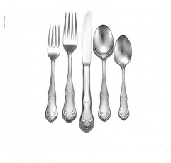 Liberty Tabletop Champlin 65개 18 / 10 식기 세트, 서빙피스 포함Made in USA