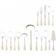 Sterlingcraft, heavy-gauge 스테인레스 스틸 72-piece Flatware and Hostess Set with 골드 트림 72-Piece Set - Gold Trim A 15059226