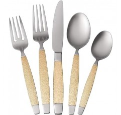 Metropolitan citta 골드 악센트 Flatware Set Service for 4