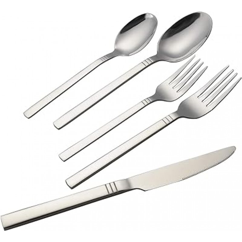 morcte 80-piece 18 /10 스테인레스 스틸 Flatware Set