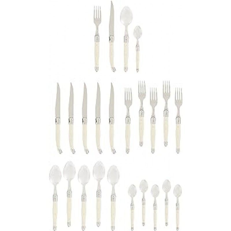 Laguiole ragio-ru Pieces Cutlery 24 Pieces Set (Knife/Spoon/Fork) [병행수입품]