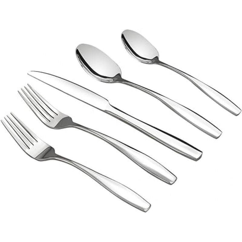 GGbIn 스테인레스 스틸 Flatware Set for 8, 40-piece