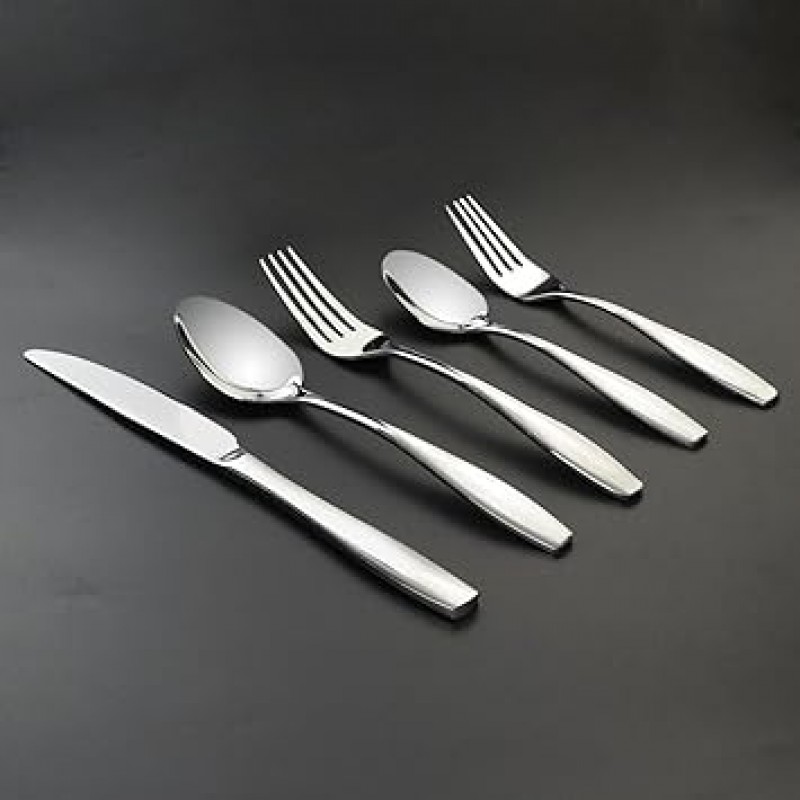 GGbIn 스테인레스 스틸 Flatware Set for 8, 40-piece