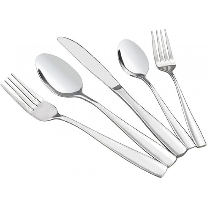 HOMMP 80-piece Flatware 세트, 스테인레스 스틸, 서비스 for 16