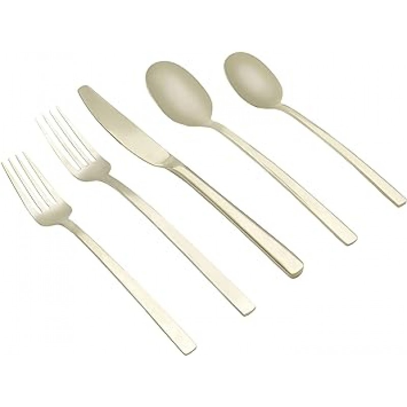 Cambridge Silversmiths 비콘 샴페인 새틴 20 개 플랫웨어 세트 4 인용 실버