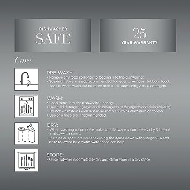 Cambridge Silversmiths 비콘 샴페인 새틴 20 개 플랫웨어 세트 4 인용 실버