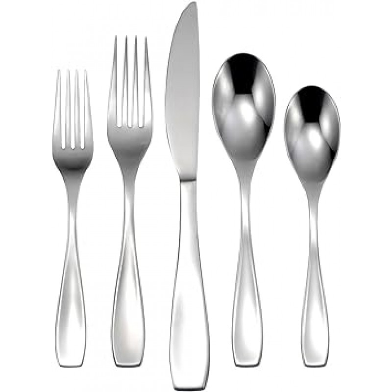 Oneida Calm Flatware Set 45 Piece 실버 H208045A