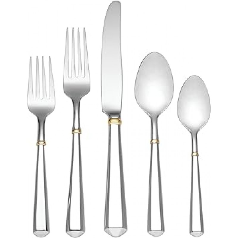 Kate Spade New York Todd Hill 골드 5-piece Flatware Place Setting