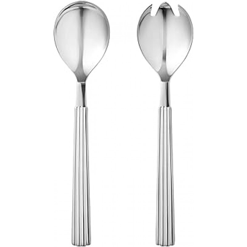 Georg Jensen Bernadotte 스테인레스 스틸 샐러드 서버 9 인치