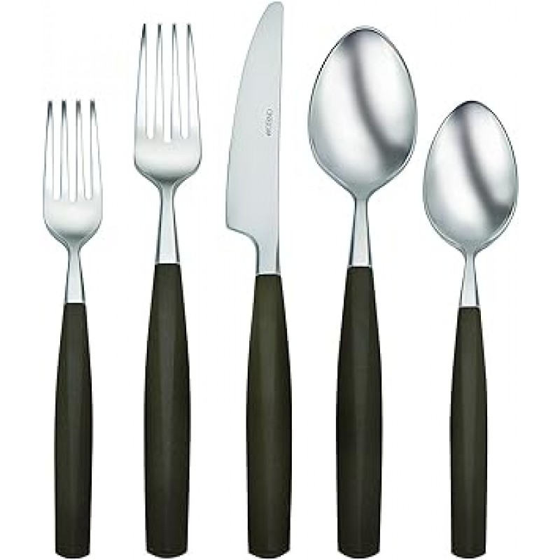 Oneida 테라스 Pergola Flatware – Upscale 야외 Entertaining - - - - - - - 20-Pc Service for 4 브라운