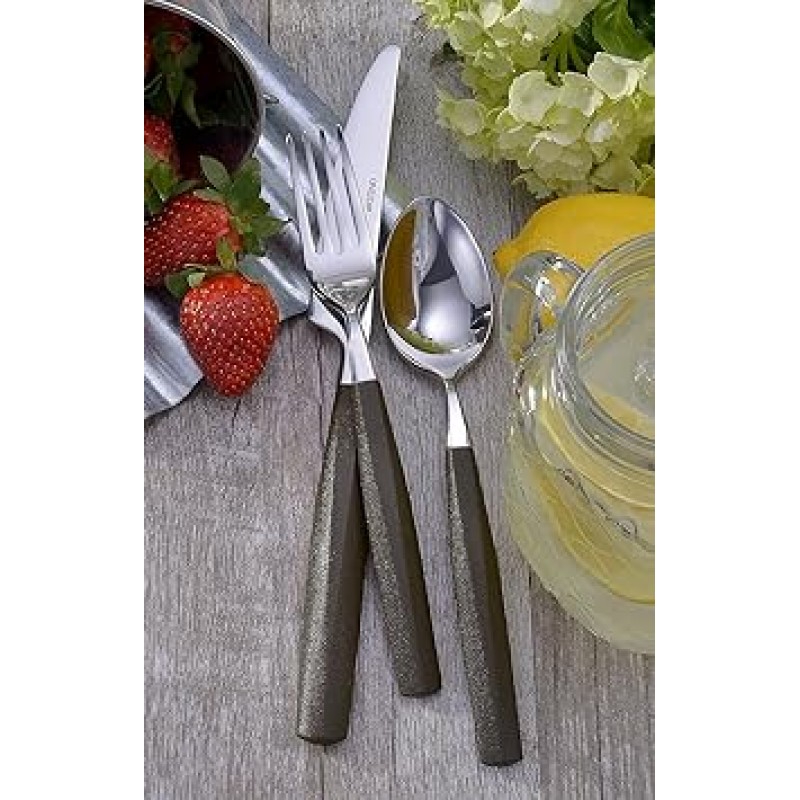 Oneida 테라스 Pergola Flatware – Upscale 야외 Entertaining - - - - - - - 20-Pc Service for 4 브라운