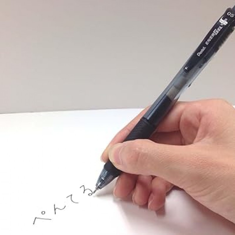 Pentel EnerGel X XBLN105-A5 볼펜, 5팩, 블랙