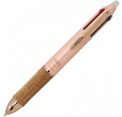 파일럿 LKFB3SEF 복합 필기구 (볼펜, 검정, 0.02인치(0.5mm), 빨강, 파랑, 녹색) Frixion Ball, 4, 05 Wood, Coral Pink, CP