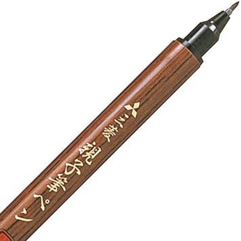 미쓰비시 연필 PFK302N 부모-자식 브러시 펜, 굵고 가는 포인트, 10개