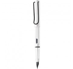 LAMY L19WTB-EF 만년필, 엑스트라 파인 포인트, 사파리, 화이트, 블랙 클립, 겸용, 한정수입 정품