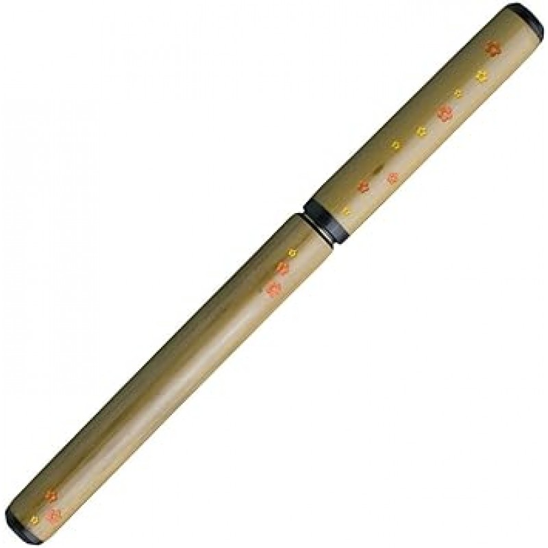 아카시야 AK2700MP-49 천연 대나무 브러시 펜, 작은 꽃/투명 케이스