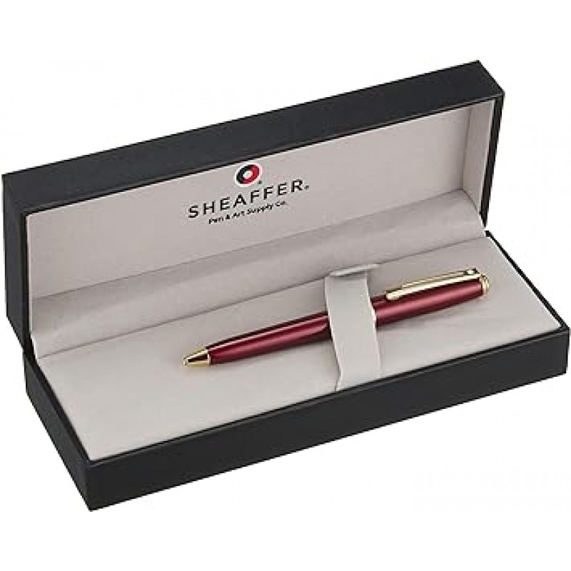 SHEAFFER PRE9804BP 볼펜, 유성, 빨간색 반투명