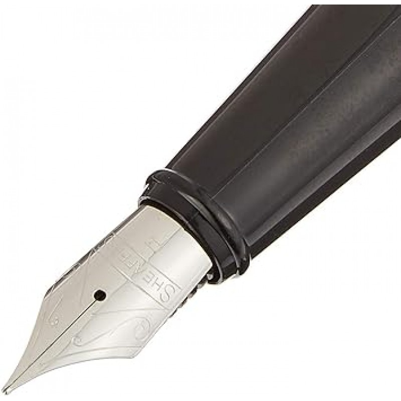 SHEAFFER SGC9314PN-F 300 만년필, F, 파인 포인트, 블랙 & 크롬