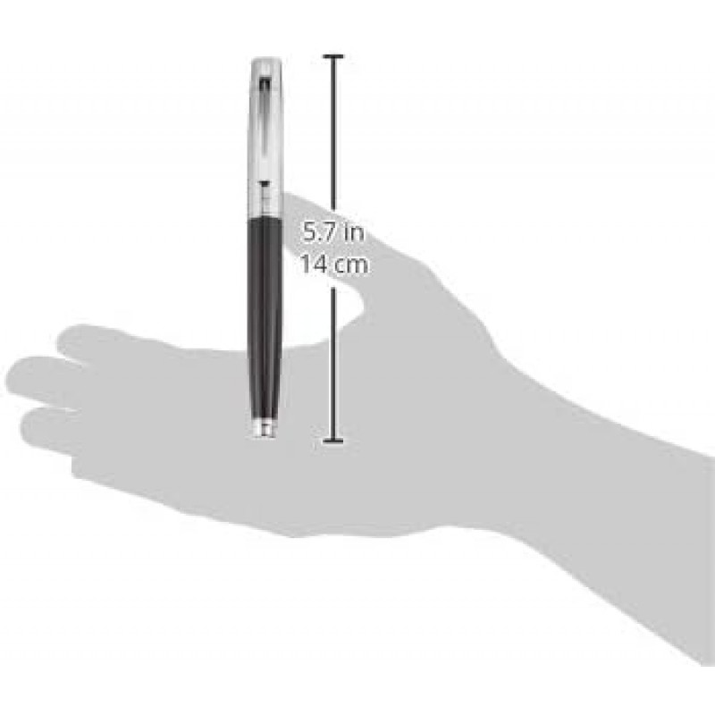 SHEAFFER SGC9314PN-F 300 만년필, F, 파인 포인트, 블랙 & 크롬