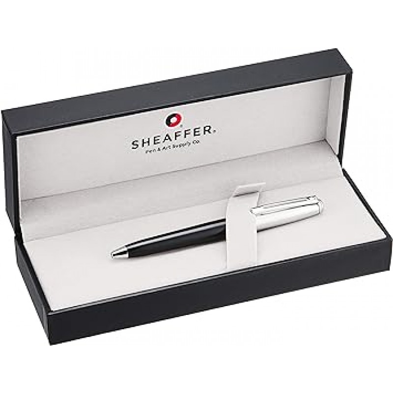 SHEAFFER NT PRE9802BP Prelude 미니 볼펜, 유성, 블랙 래커