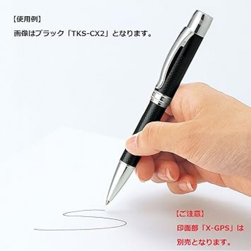 Shachihata TKS-CX3 Carbonex 이름 펜, 스탬프 부품 별매, 올 블랙