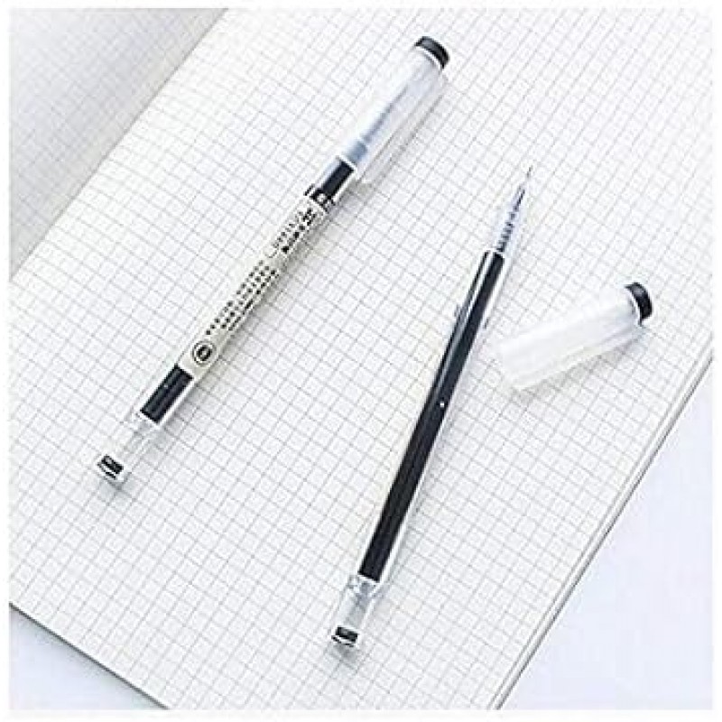 젤 잉크 펜 극세 펜 볼펜 0.35mm 블랙 일본 오피스 학교 문구용 12 팩