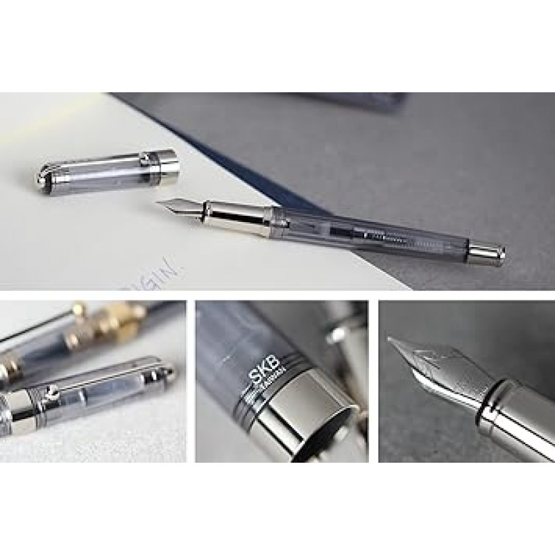 SKB RS705 SLV 만년필, 파인 포인트, EF, 스모크 실버