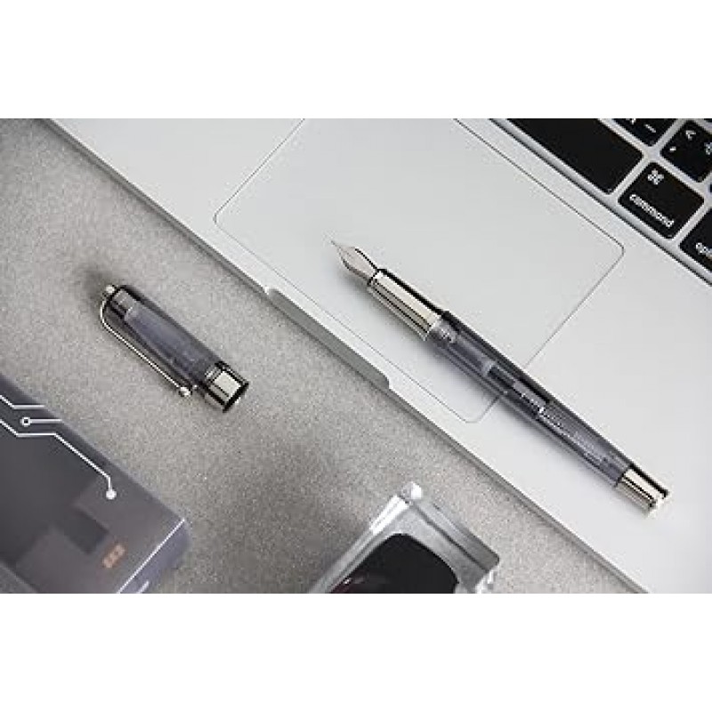 SKB RS705 SLV 만년필, 파인 포인트, EF, 스모크 실버