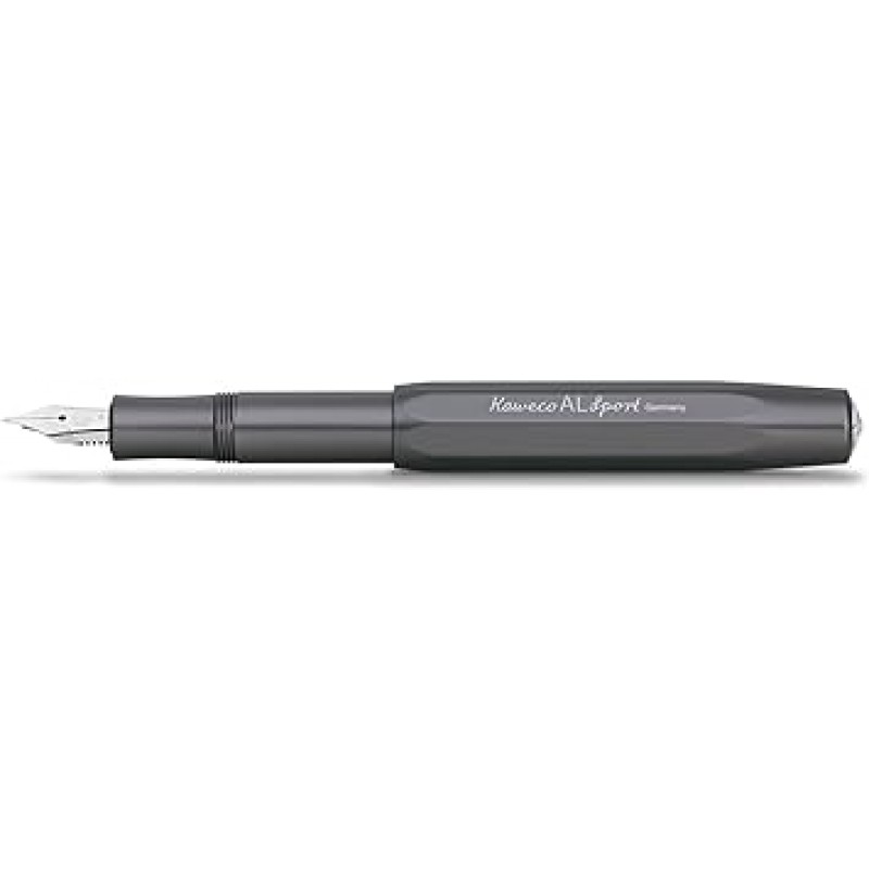 KAWECO ALFP-BR 만년필, M, 미디엄 포인트, 알 스포츠, 브라운, 카트리지 타입