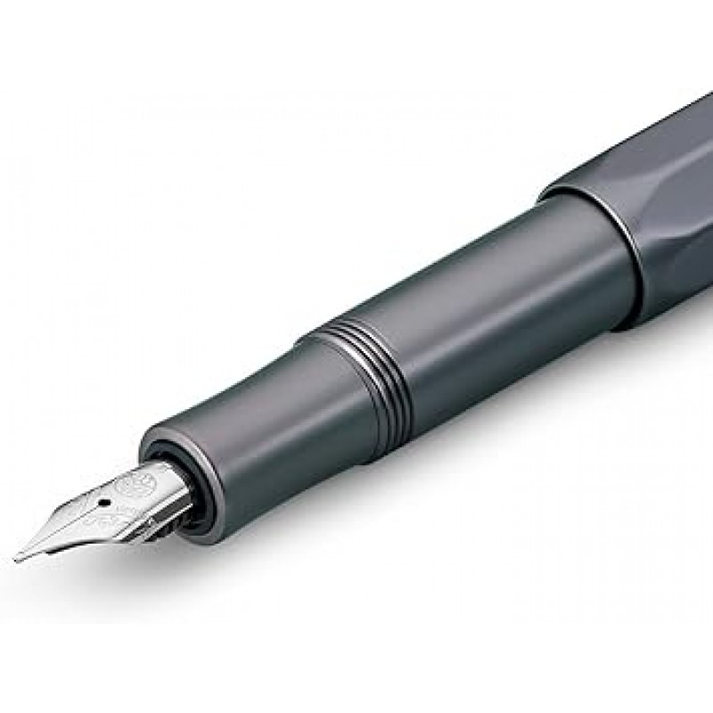 KAWECO ALFP-BR 만년필, M, 미디엄 포인트, 알 스포츠, 브라운, 카트리지 타입