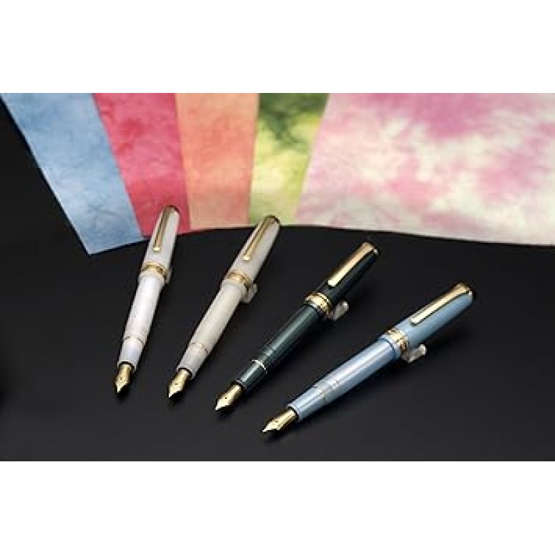 Sailor 11-1224-102 만년필, Four Seasons Weave, Snowmoon Sky Leaves, Manyo, Extra Fine