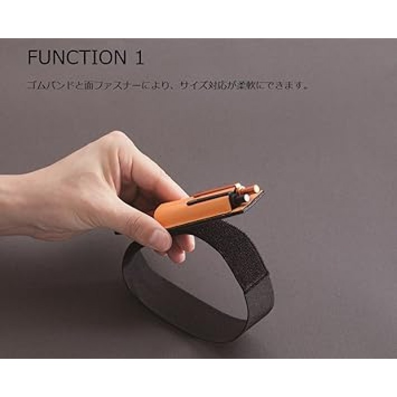 RHODIA cf92phwbk 펜 홀더, 와이드, A6-A5 크기, 미세 샤프트 2개 고정 가능, 블랙