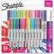 Sharpie Color Burst, Set of 24, Extra Fine Permanent Markers, Color Pen Set, Art, Illustration, Coloring Book, Drawing, Sketch, Decoration, School 입구, 준비, 카드, 이름 쓰기, 플라스틱 보드, Sharpie Sign Pen