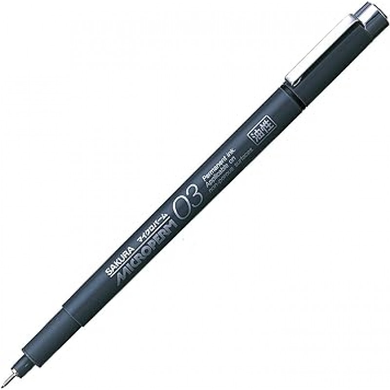 사쿠라 크레파스 영구 펜, Micro Palm 03, EOK03#49-10P, 블랙, 펜 10개
