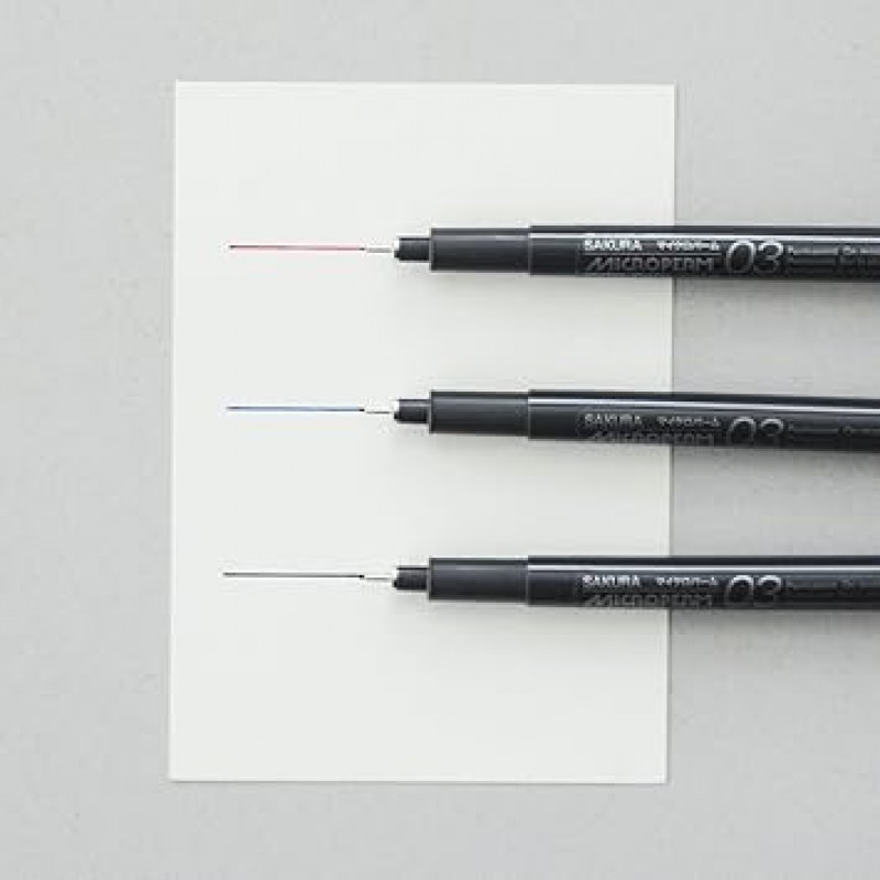 사쿠라 크레파스 영구 펜, Micro Palm 03, EOK03#49-10P, 블랙, 펜 10개