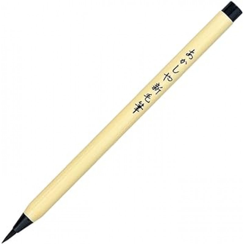 아카시야 SA-300 브러시 펜, 새 브러시, 블랙, 5개 세트