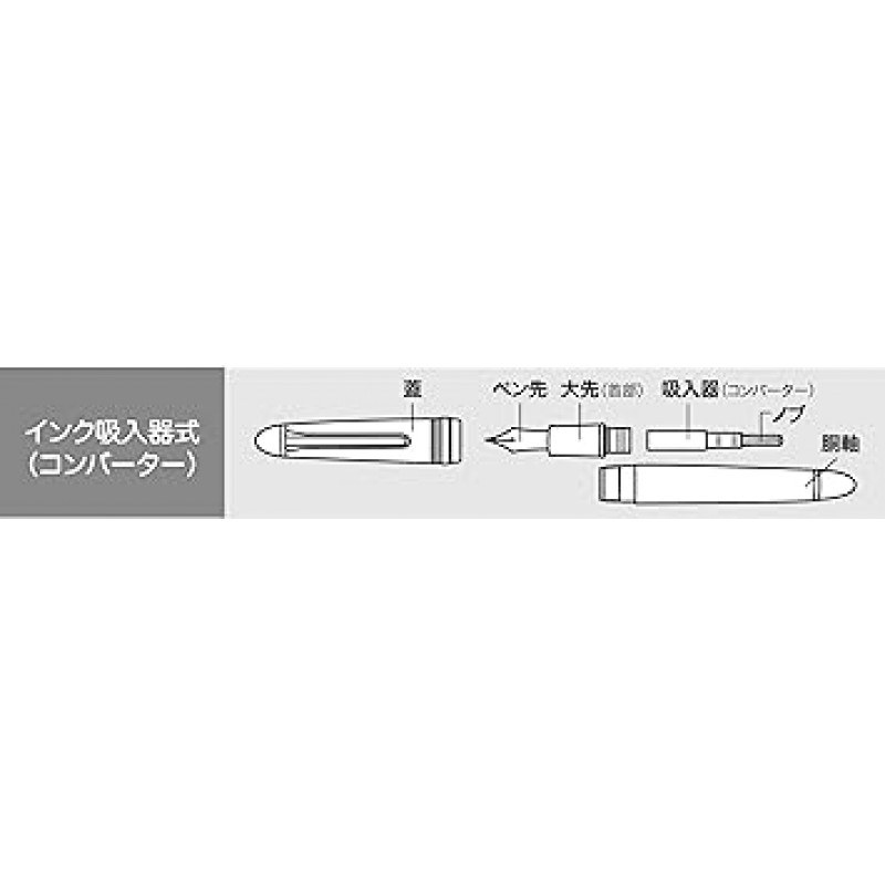 세일러 11-0800-420 레글라스 만년필, 나이트 블랙, 미디엄 포인트