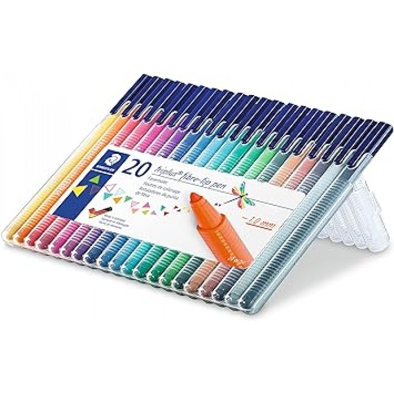 Staedtler 323 SB20 Triplus 수성 펜, 20색 세트