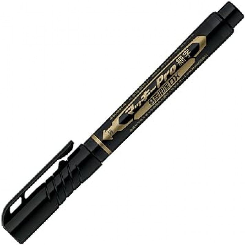 Zebra McKee Pro B-YYSS10-BK 영구 마커, 파인 포인트, 특수 용도 DX, 블랙, 10개