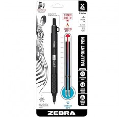 Zebra Pen X-701 택티컬 볼펜 보너스 리필 포함, 파인 포인트, 0.7mm, 검정 잉크, 1피스(29811)