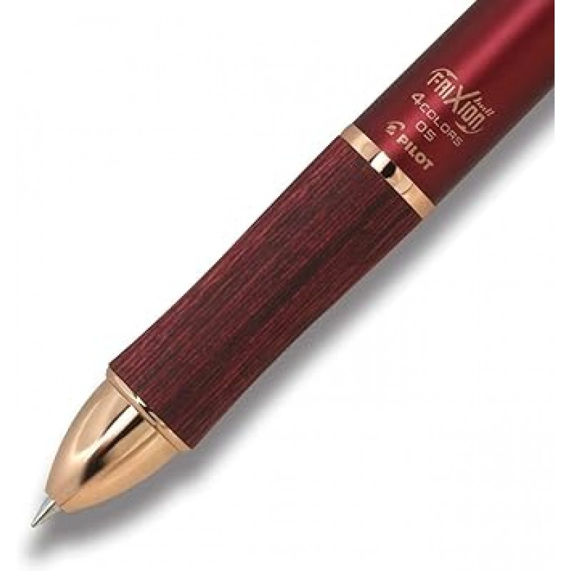파일럿 복합 필기구 볼펜 검정 0 5mm 빨강 파랑 녹색 Frixion Ball 4 05 Wood lkfb 3 sef Bold bo