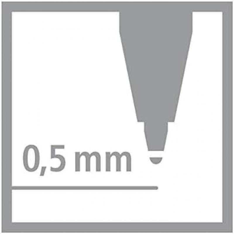 Stabilo 2018S-4-001 수성 볼펜, Bionic Worker 0.02인치(0.5mm), 4색