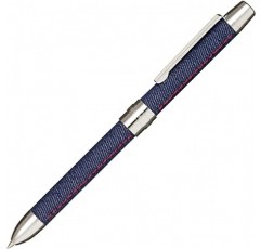 Sailor 160326242 만년필, Multi-Functional Pen, 2 Colors + Sharp, Refino D, Denim Fabric, Indigo