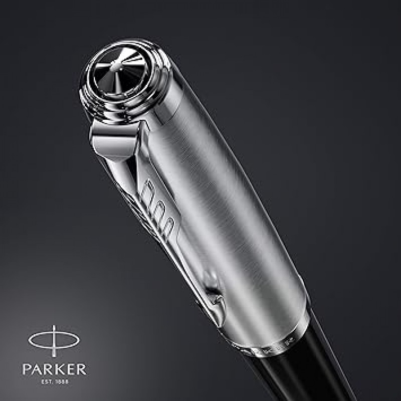 Parker 2123495Z 공식 Parker 51 Ballpoint Pen, Medium Point, Premium Brand, Gift, Black CT, Palladium Finish, 정품 수입품
