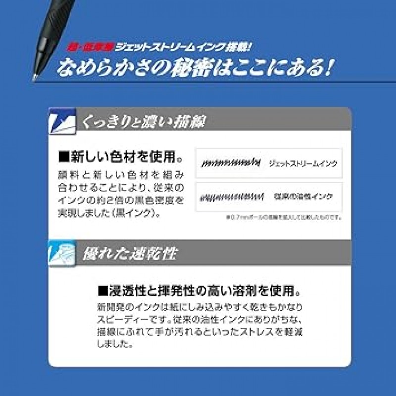 미쓰비시 연필 MSXE330005D.9 제트스트림 프라임 2&1 다기능 펜, 0.5, 다크 네이비