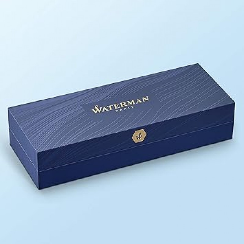 WATERMAN S0947090 유성 볼펜, 메트로폴리탄 에센셜 메탈릭 블루 CT