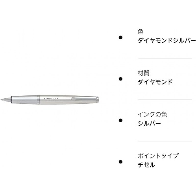 파일럿 BTL-5SR-DS 볼펜, 타임라인 FUTURE 다이아몬드 실버