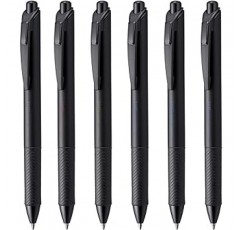 Pentel BL77A-6 EnerGel 잉크 볼펜, 검정색, 0.03인치(0.7mm), 6색